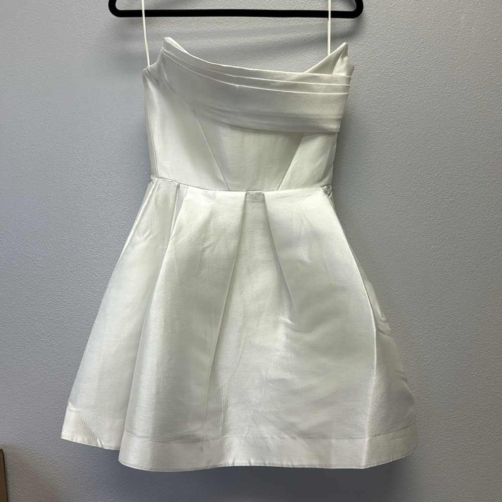 Alex Perry Strapless Draped Mini Dress - Picture 6 of 10